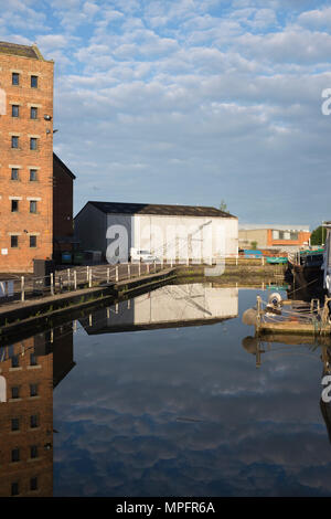 Neilsen's Bootswerft in Gloucester Docks Stockfoto