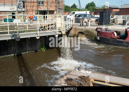 Neilsen's Bootswerft in Gloucester Docks Stockfoto