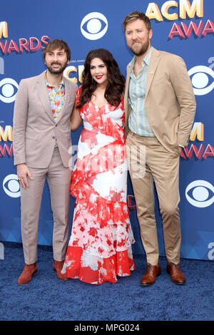 53. jährlichen Academy der Country Music Awards 2018 im MGM Grand Garden Arena im MGM Grand Hotel & Casino in Las Vegas, Nevada statt. Mit: Dave Haywood, Hillary Scott, Charles Kelley, Lady Antebellum Wo: Las Vegas, Nevada, United States Wenn: 15 Apr 2018 Credit: Nicky Nelson/WENN.com Stockfoto