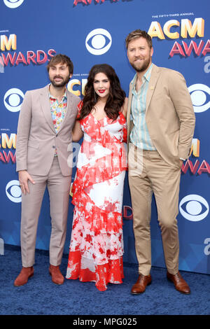 53. jährlichen Academy der Country Music Awards 2018 im MGM Grand Garden Arena im MGM Grand Hotel & Casino in Las Vegas, Nevada statt. Mit: Dave Haywood, Hillary Scott, Charles Kelley, Lady Antebellum Wo: Las Vegas, Nevada, United States Wenn: 15 Apr 2018 Credit: Nicky Nelson/WENN.com Stockfoto