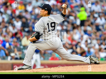 21. Mai 2018: die New York Yankees Kruges Masahiro Tanaka #19 während ein MLB Spiel zwischen den New York Yankees, die Texas Rangers bei Globe Life Park in Arlington, TX New York besiegte Texas 10-5 Albert Pena/CSM. Stockfoto