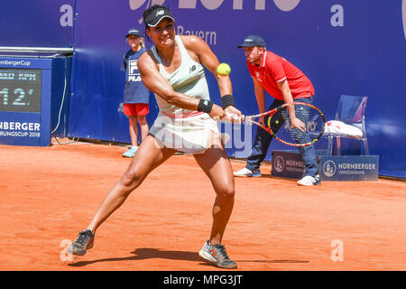 Tennisanlage Nürnberg, Deutschland. 22. Mai 2018. , WTA-Turnier, Kateryna BONDARENKO (UKR) vs Heather WATSON (GBR) Stockfoto