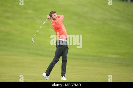 Wentworth, England. 23.Mai 2018. Wentworth Golf Club, UK. 23. Mai 2018. Michael Carrick während der Pro Ich bin vor der BMW PGA Championship in Wentworth Golf Club am 23. Mai 2018 in Surrey, England Credit: Paul Terry Foto/Alamy leben Nachrichten Stockfoto