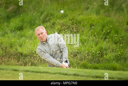 Wentworth, England. 23.Mai 2018. Wentworth Golf Club, UK. 23. Mai 2018. Paul Scholes während der Pro Ich bin vor der BMW PGA Championship in Wentworth Golf Club am 23. Mai 2018 in Surrey, England Credit: Paul Terry Foto/Alamy leben Nachrichten Stockfoto