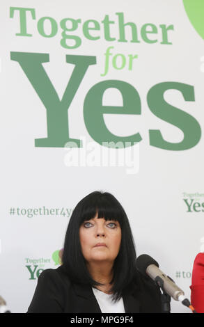 Dublin, Irland. 23. Mai 2018. Mit nur einem Tag zum Wahltag für die Abtreibung Referendum in Dublin, Irland, Ja und Nein Wähler wurden in Kraft. Credit: RollingNews.ie/Alamy leben Nachrichten Stockfoto