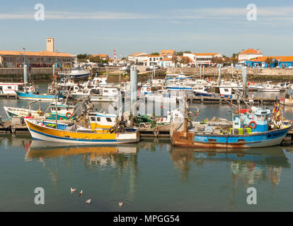 Der Fischerhafen von La Cotinière auf der Île d'Oléron, Frankreich Stockfoto