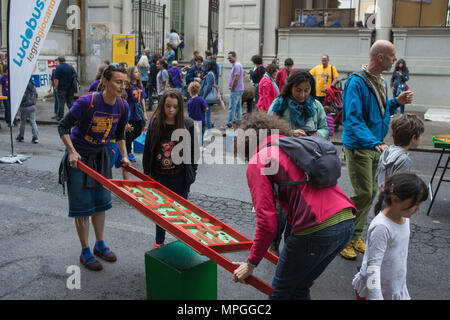 Rom. Grundschule "ich Donato', Event in Erinnerung an Mark Christian Matibag. Italien. Stockfoto