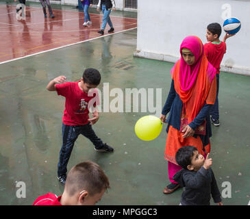 Rom. Grundschule "ich Donato', Event in Erinnerung an Mark Christian Matibag. Italien. Stockfoto