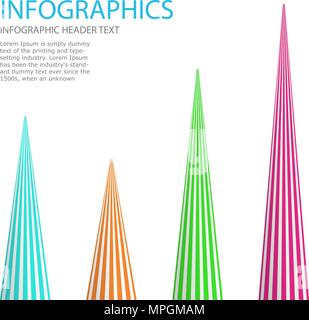 Abstrakte Infografiken Vorlage. Geschäftlicher Daten Visualisierung. Stock Vektor