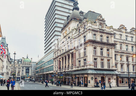 Her Majesty's Theatre, West End Theater am Haymarket in Westminster und Schauplatz für die Produktion von Phantom der Oper Stockfoto