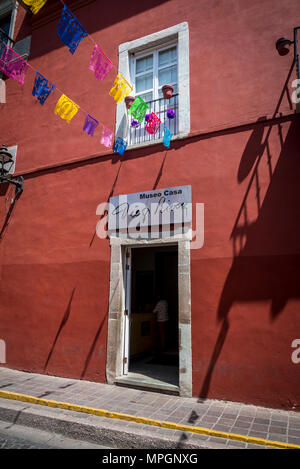 Diego Rivera Museum und Home, Guanajuato, Stadt im zentralen Mexiko Stockfoto