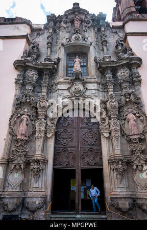 Kirche von San Diego de Alcala, Guanajuato, Stadt im zentralen Mexiko Stockfoto