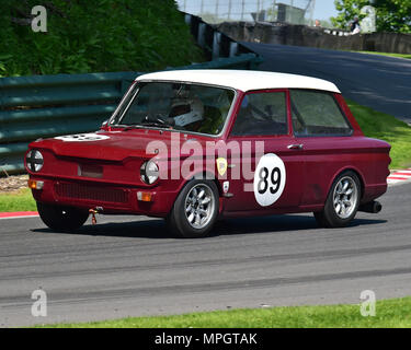 Adrian Oliver, Hillman Imp, HSCC, HRSR, historische Tourenwagen, HSCC Wolds Trophäe Mai 20th, 2018, Cadwell Park, Autos, klassische Rennwagen, historische Rac Stockfoto