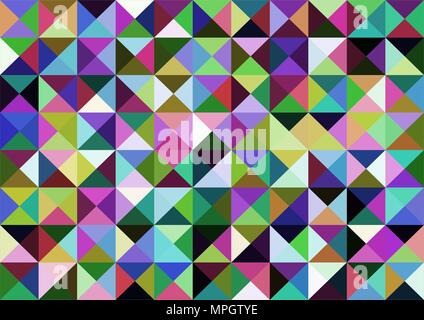 Hintergrund mit abstrakten Design und mit bunten geometrischen Elemente. Vector Illustration. Stock Vektor