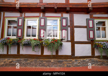 Fassaden Stolberg im Harz Deutschland Stockfoto