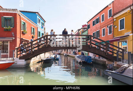 Anzeigen von Burano, Venedig, Venetien, Italien Stockfoto