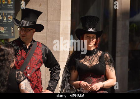 Leipzig Sachsen Sachsen Mai 2018: WGT Wave Gotik Treffen gothic Stockfoto