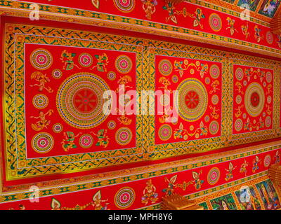 Wat Pha That Luang ist ein Gold - überdachte große buddhistische Stupa in der Mitte der Stadt von Vientiane, Laos. Reisen in 2013, 8. Dezember. Stockfoto