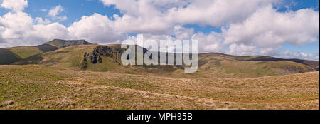 Blick auf Pamoramic Bannerdale Blencathra, Klippen und Bowscale sank von Souther fiel in der Nähe von mungrisdale Stockfoto