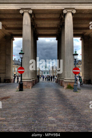 Kopenhagen - Schloss Amalienborg. Kopenhagen. Stockfoto