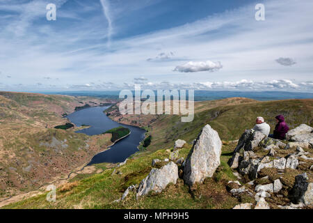 Genießen Sie die Aussicht von mardale Kopf und Haweswater Stockfoto