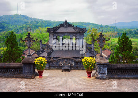 Pagode in Khai Dinh Grab in Hue, Vietnam Stockfoto