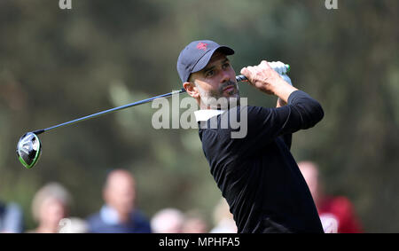 Pep Guardiola während des Morgens für die BMW PGA Championship 2018 bei Wentworth Golf Club, Surrey. Stockfoto