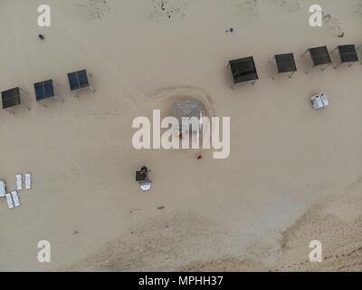 Luftaufnahme der tollen Strand in Cape Verde (Kap Verde) Mai 2018 mit einer Drohne Stockfoto