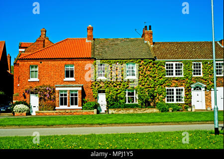 Alte Häuser im Hurworth auf T-Stücke, Borough von Darlington, County Durham, England Stockfoto