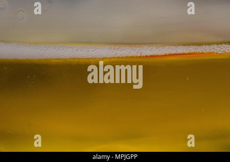 Bier in Nahaufnahme Stockfoto
