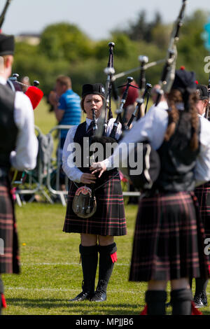 Die britische Pipe Band Championships 2018 Stockfoto