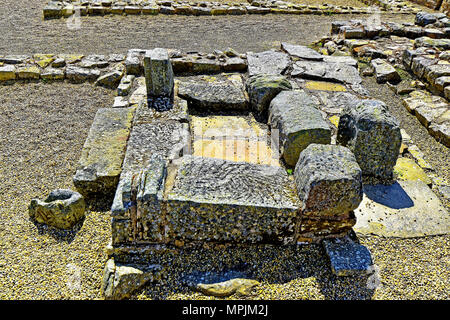 Vindolanda Roman Fort und Museum Northumberland Dolichenum Tempel zu Jupiter Dolichenus Stockfoto