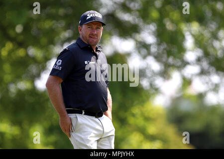 Nordirlands, Graeme McDowell während des Morgens für die BMW PGA Championship 2018 bei Wentworth Golf Club, Surrey. Stockfoto