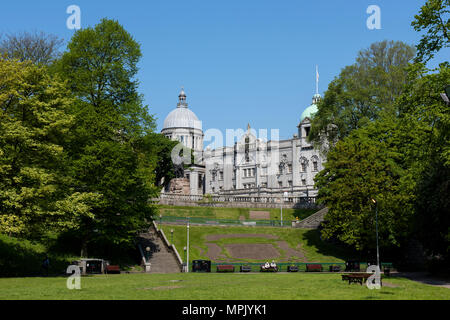 Vereinigtes Königreich, Schottland, Aberdeen, historische Altstadt von Aberdeen. Blick auf Seine Majestät € ™ s Theater, von Union Terrace Gardens. Das größte Theater in Nord-e Stockfoto