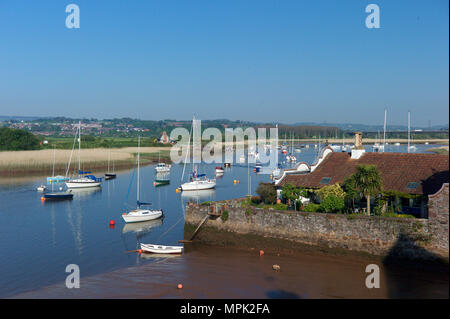 River Exe an Bath, Devon, Großbritannien Stockfoto