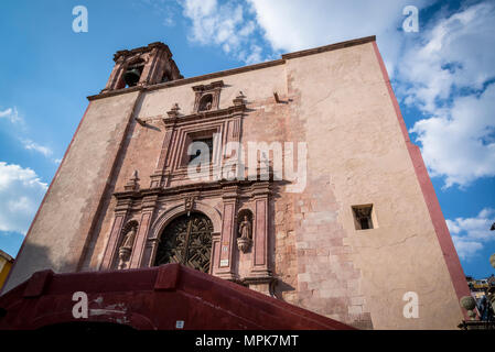 Iglesia de San Roque, Guanajuato, Stadt im zentralen Mexiko Stockfoto