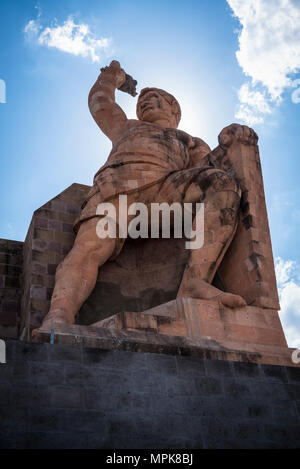 El Pípila denkmal Monumento al Pipila, Guanajuato, Stadt im zentralen Mexiko Stockfoto