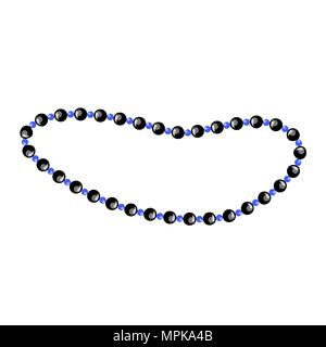 Perlen für Frauen. Schmuck Halskette Fashion Design. Islamische Rosenkranz Stock Vektor