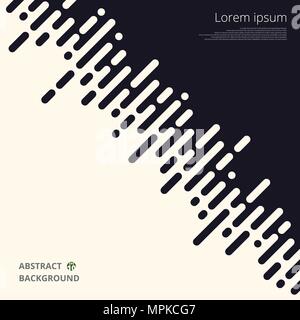Zusammenfassung von schwarzen und weißen Streifen Linien für business presentation Hintergrund, Illustration Vector EPS 10. Stock Vektor