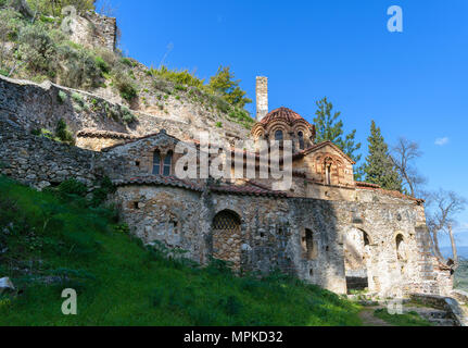 Perivleptos Kloster in Mystras, Griechenland Stockfoto