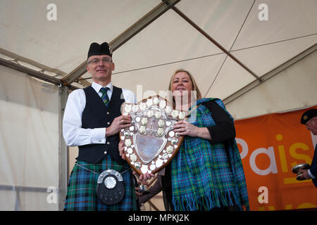 Die britische Pipe Band Championships 2018 Stockfoto