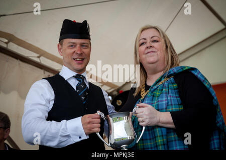 Die britische Pipe Band Championships 2018 Stockfoto
