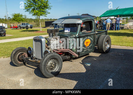 Oldtimer-Show hilft Geld für Missionen in der Crosspoint Church in Gulfport, Mississippi, USA zu sammeln Stockfoto