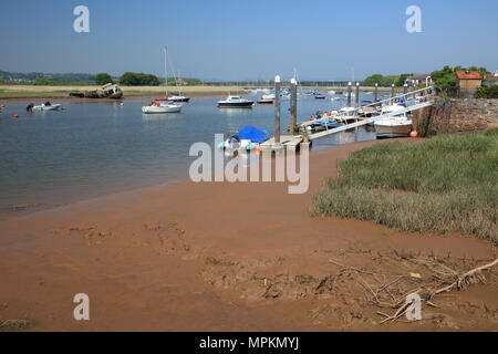 Bath Waterfront, Devon, England, Grossbritannien Stockfoto