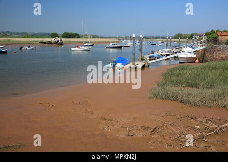 Bath Waterfront, Devon, England, Grossbritannien Stockfoto