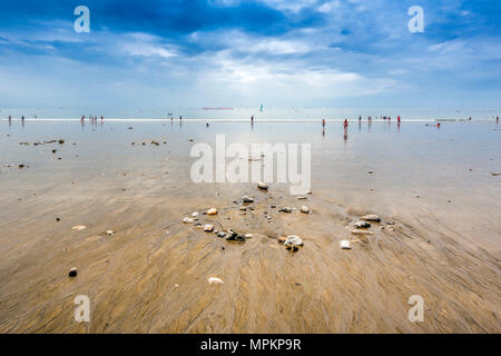 Le Havre Strand, Normandie, Frankreich Stockfoto