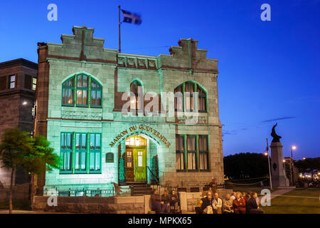 Montreal Kanada, Provinz Quebec, Rue de Lorimier, La Maison Du Gouverneur, 1895 erbaut, ehemaliges Gefängnis, jetzt Weinkeller, Canada070707132 Stockfoto