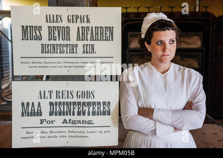 Kanada, Kanada, Nordamerika Grosse Ile, Irish Memorial National Historical Site, Einwanderungsquarantäne-Insel, Krankenschwester zum Desinfektionsgebäude, Kanada07071 Stockfoto