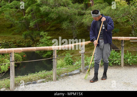 Gärtner, Kyoto, Japan Stockfoto