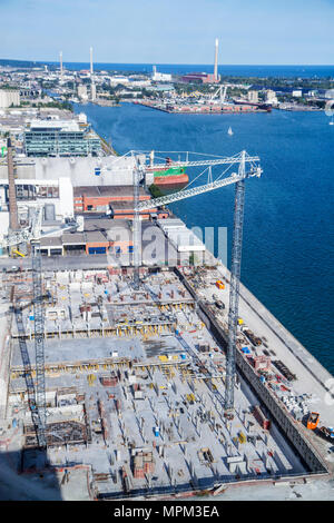 Toronto Kanada, Queen's Quay East, Redpath Sugar Refinery, Hafenfront, Lake Ontario, Revitalisierung am Wasser, Industriegebiet, im Bau Stockfoto